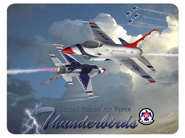 Aircraft Mouse Pad - US Air Force Thunderbirds